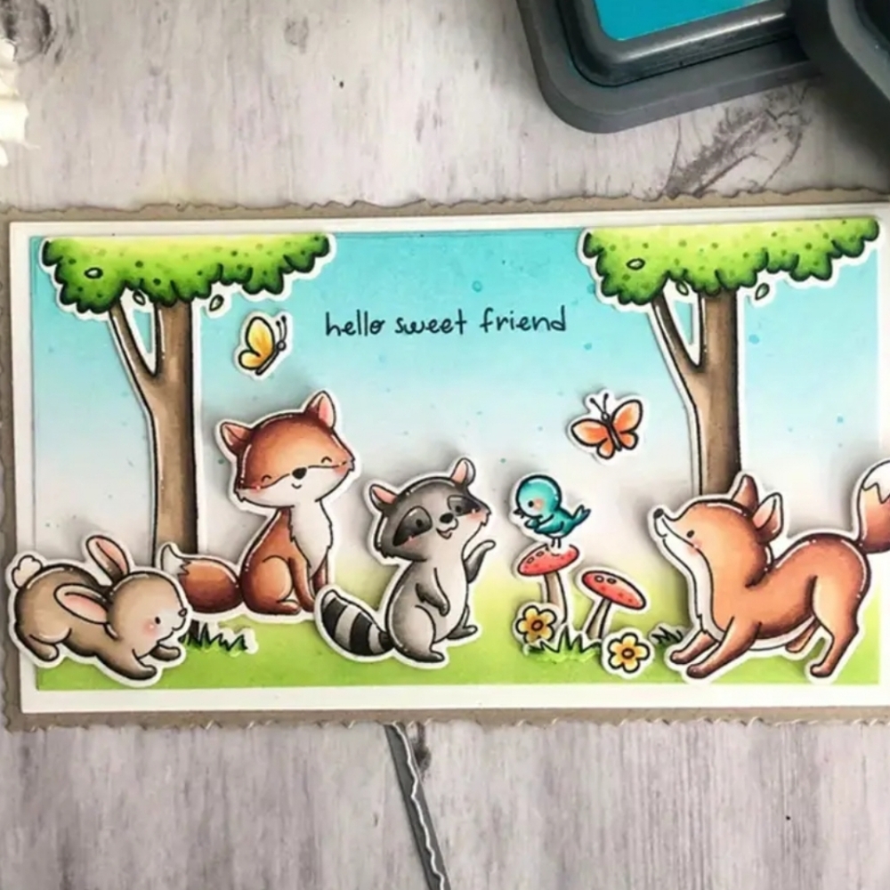 NWOT Sweet Creatures Stamp and Die Set